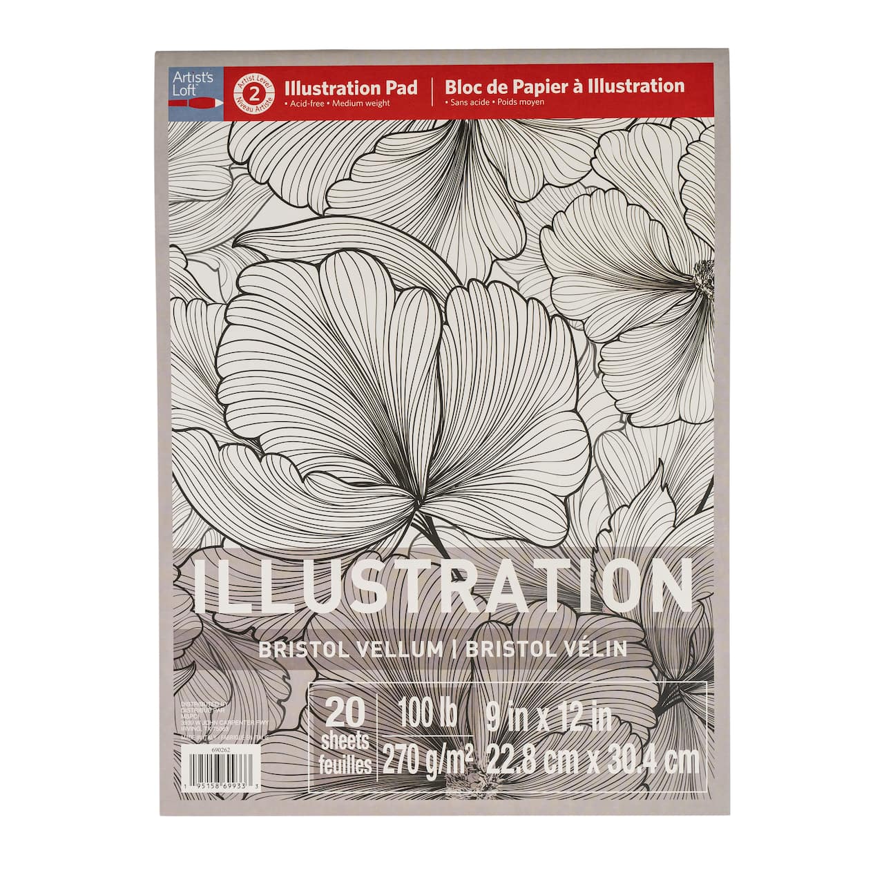 Bristol Vellum Illustration Pad by Artist's Loft™, 9" x 12"